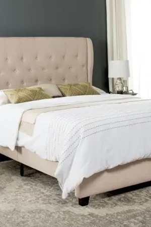 Safavieh Blanchett Bed Full Size - Beige Free Delivery