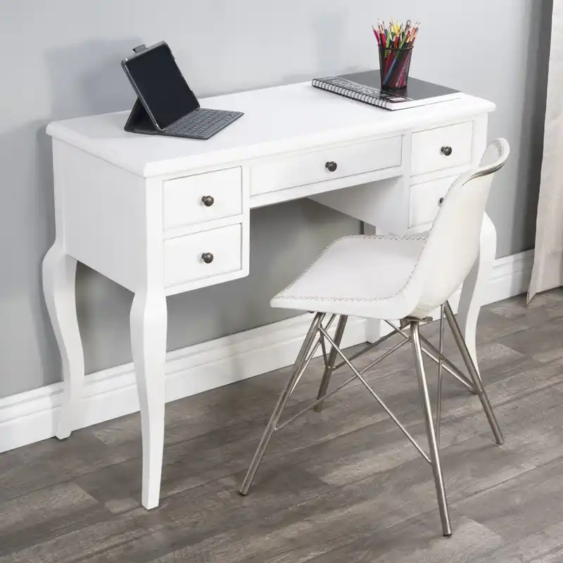 In Demand Cottage White Writing Desk By Homeroots