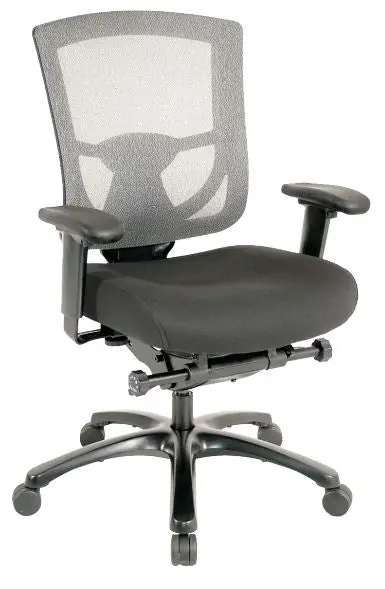 Genuine Grey Mesh / Fabric Chair By Homeroots