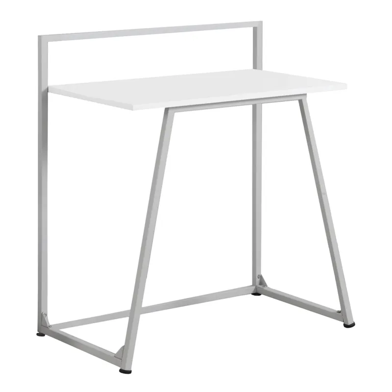 White Mdf Metal Computer Desk By Homeroots Affordable