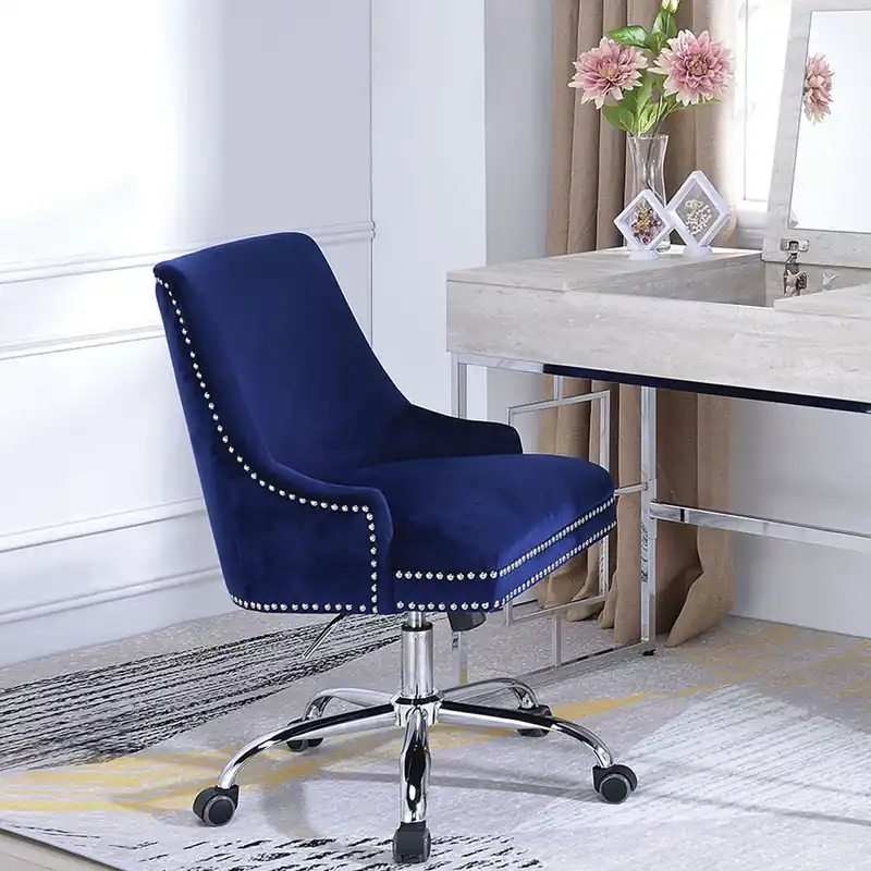 Blue Plywood Office Chair By Homeroots Warranty Included