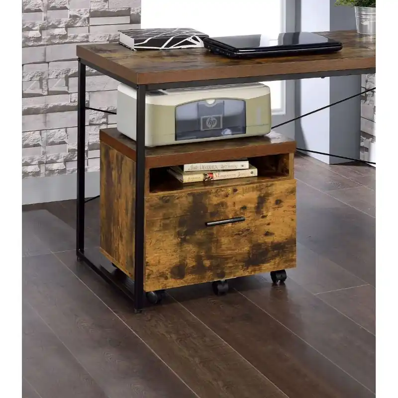 Weathered Oak File Cabinet By Homeroots Place Order