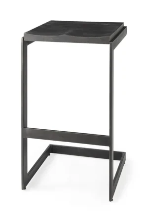 30' Black Cheeky Wood And Metal Bar Stool By Homeroots Hot Deal