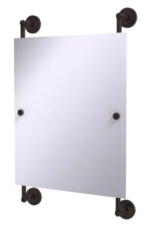 Allied Brass Prestige Regal 21" x 3.8" Venetian Bronze Solid Brass Rectangular Frameless Rail-Mounted Mirror Final Sale
