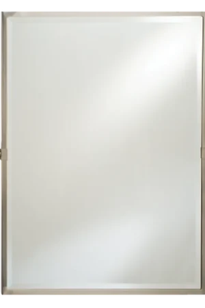 Afina Radiance 20" x 26" Polished Chrome Rectangle Framed Bevel Mirror With Gear Style Tilt Mounting Bracket Grab Now