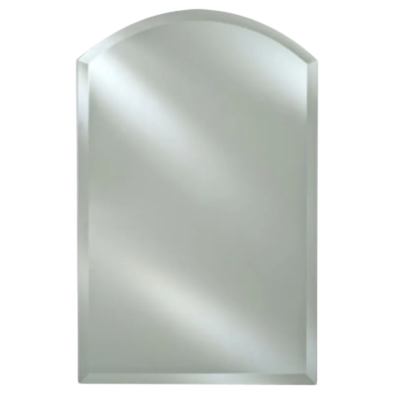 Place Order Afina Radiance Frameless 16" x 25" Arch Top 1" Beveled Mirror