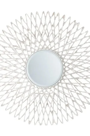 A&B Home 30" x 30" Bundle of 16 Circular Starburst White and Black Framed Wall-Mounted Mirror While Supplies Last