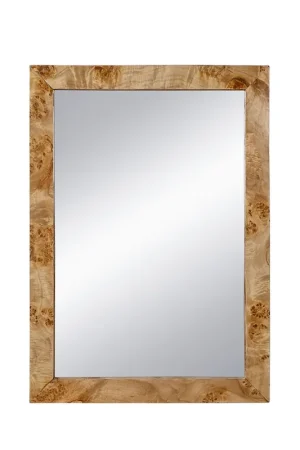 A&B Home 28" x 40" Bundle of 10 Brown Rectangular Burl Wood Framed Wall-Mounted Body Mirror Must Have
