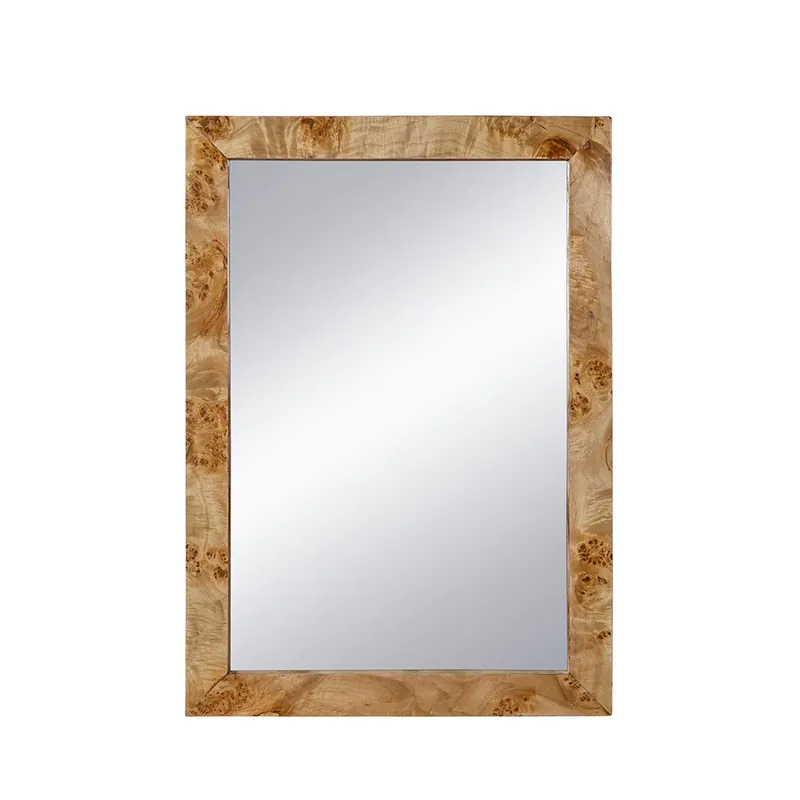A&B Home 28" x 40" Bundle of 10 Brown Rectangular Burl Wood Framed Wall-Mounted Body Mirror Must Have