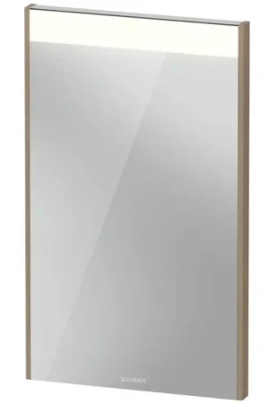 Cheap Duravit Brioso 17" x 28" x 2" Mirror With Lighting Oak Terra