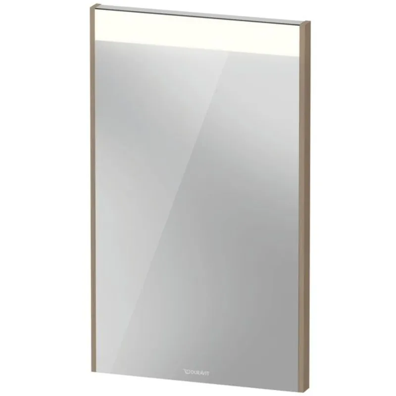 Cheap Duravit Brioso 17" x 28" x 2" Mirror With Lighting Oak Terra