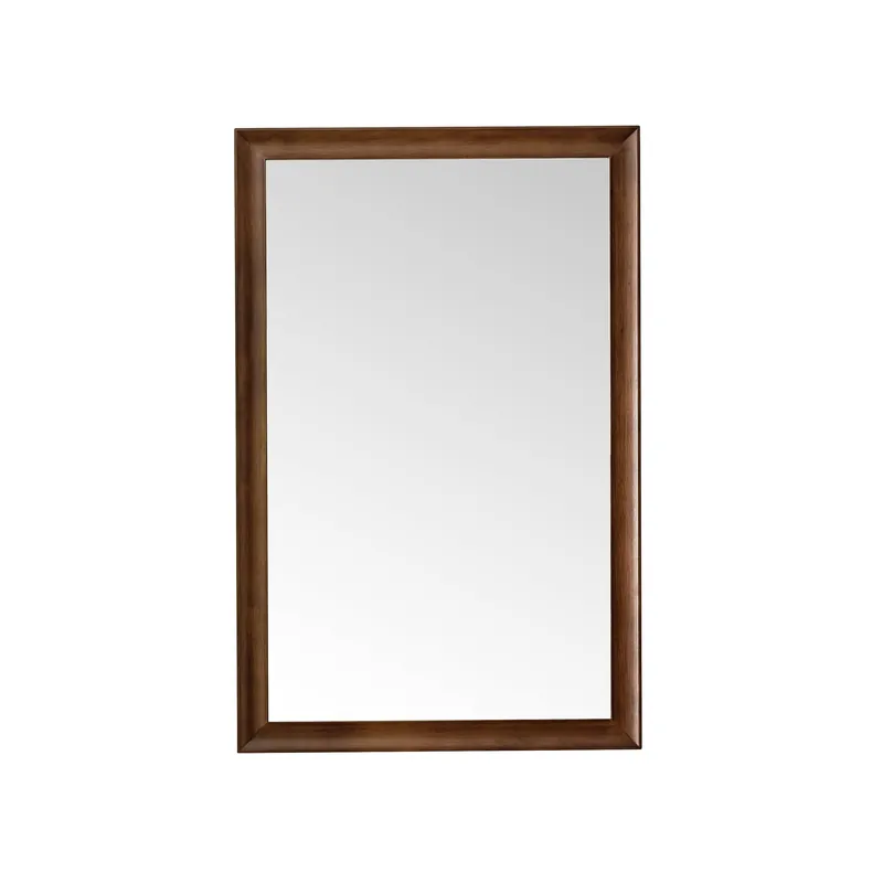 Luxury James Martin Vanities Glenbrooke 26" Mid-Century Walnut Mirror