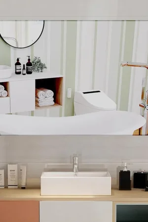 Buy Direct Vanity Art 48" W x 28" H LED Lighted Bathroom Vanity Wall Mirror With Touch Sensor Switch