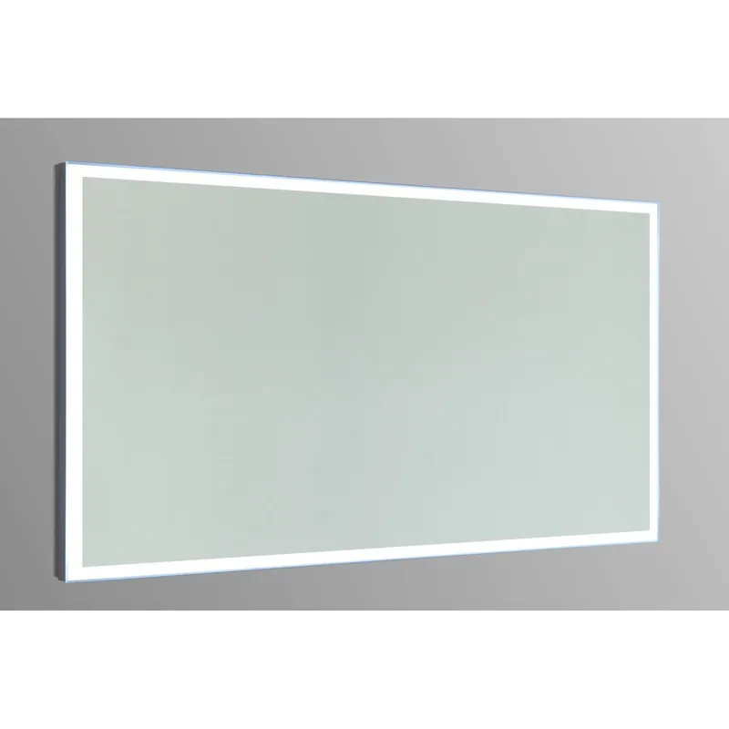 Professional Grade Vanity Art 48" W x 24" H Rectangular Frameless LED Lighted Illuminated Bathroom Vanity Wall Mirror With Touch Sensor Switch