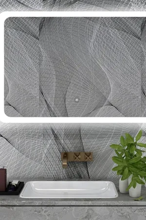 Limited Edition Vanity Art 47" x 28" Large Rectangular Frameless LED Lighted Bathroom Wall Mounted Vanity Mirror