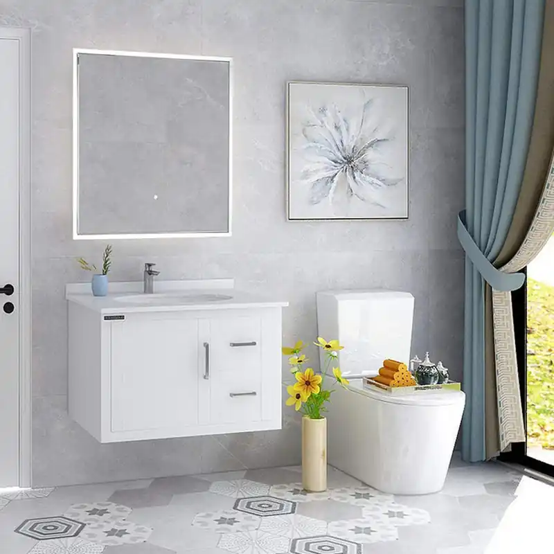 Vanity Art 28" x 28" Square Frameless LED Lighted Illuminated Bathroom Vanity Wall Mirror In Demand