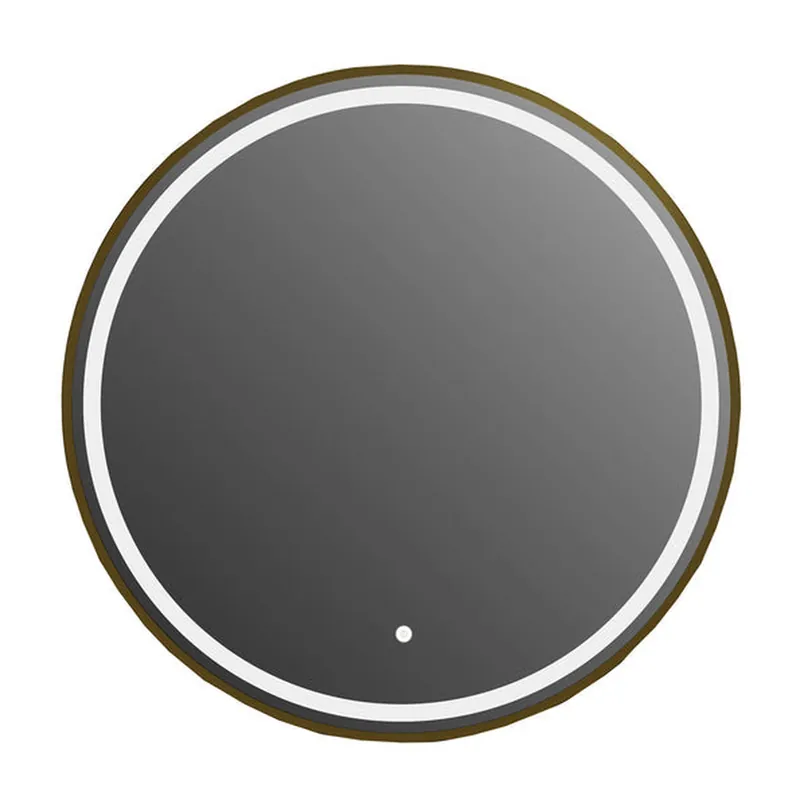 Best Seller Vanity Art 28" Gold Round LED Lighted Bathroom Vanity Wall Mirror With Touch Sensor