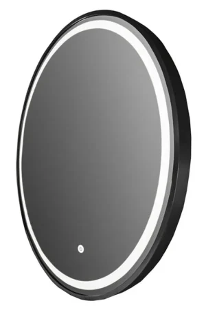 Vanity Art 28" Black Round LED Lighted Bathroom Vanity Wall Mirror With Touch Sensor Top Rated