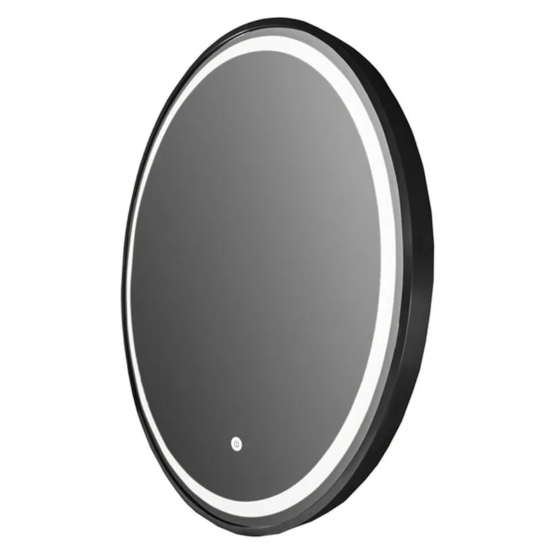 Vanity Art 28" Black Round LED Lighted Bathroom Vanity Wall Mirror With Touch Sensor Top Rated