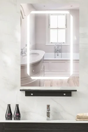 Exclusive Offer Vanity Art 25" W x 20" H LED Lighted Bathroom Wall Mounted Vanity Mirror With Medicine Wooden Cabinet
