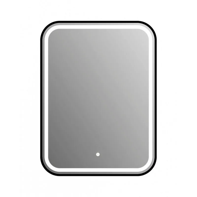 Vanity Art 24" W x 32" H Black Rounded Corner Frame LED Lighted Bathroom Vanity Wall Mirror With Touch Sensor Wholesale