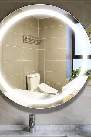 Vanity Art 24" W x 24" H Round Frameless LED Lighted Illuminated Bathroom Vanity Wall Mirror Discount