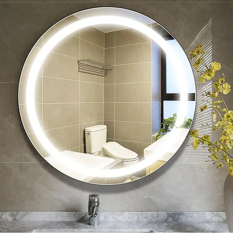 Vanity Art 24" W x 24" H Round Frameless LED Lighted Illuminated Bathroom Vanity Wall Mirror Discount