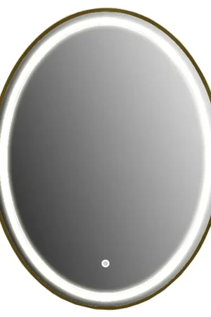 Vanity Art 24" W x 32" H Gold Oval LED Lighted Bathroom Vanity Wall Mirror With Touch Sensor No Minimum Order