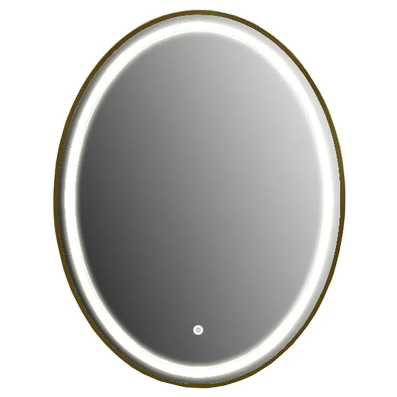 Vanity Art 24" W x 32" H Gold Oval LED Lighted Bathroom Vanity Wall Mirror With Touch Sensor No Minimum Order