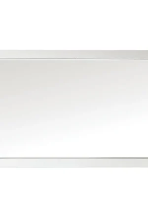 Altair Maribella 57" x 36" Rectangle White Wood Framed Wall-Mounted Mirror Professional Grade