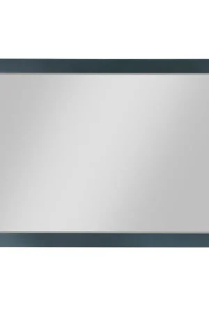 Bulk Order Altair Maribella 48" x 36" Rectangle Classical Blue Wood Framed Wall-Mounted Mirror