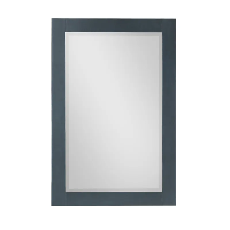 Deal Altair Maribella 24" x 36" Rectangle Classical Blue Wood Framed Wall-Mounted Mirror