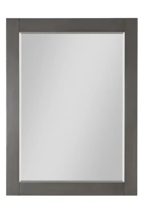 Altair Ivy 27" x 36" Rectangle Gray Pine Wood Framed Wall-Mounted Mirror One Day Deal