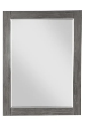 Popular Altair Ivy 27" x 36" Rectangle Classical Gray Wood Framed Wall-Mounted Mirror
