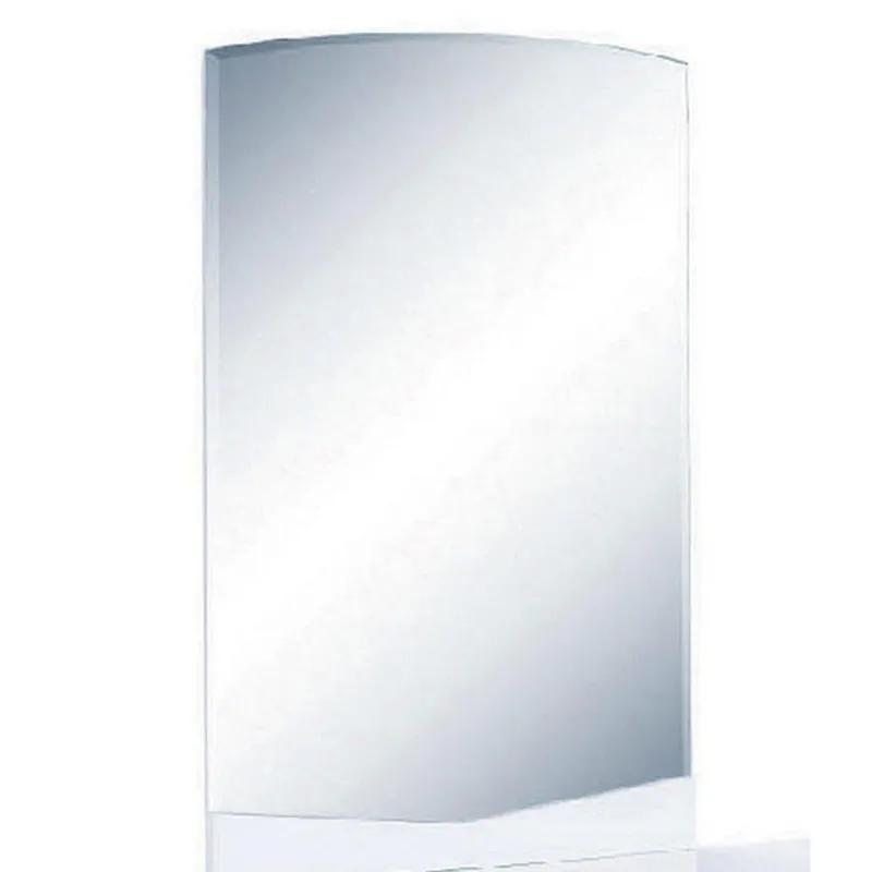 HomeRoots 43" Exquisite High Gloss Mirror In White Finish Final Sale