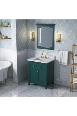 Hardware Resources Jeffrey Alexander 2nd Gen Chatham 28" x 34" Green Mirror Seasonal Sale