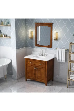 Hardware Resources Jeffrey Alexander 2nd Gen Chatham 28" x 34" Chocolate Mirror Buy Today