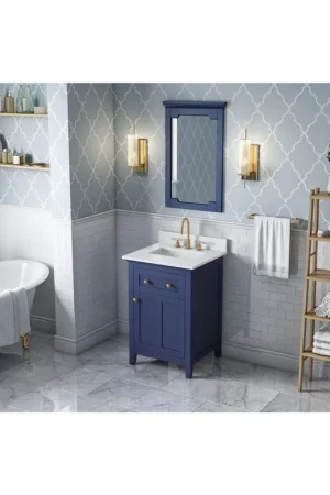 Money Back Guarantee Hardware Resources Jeffrey Alexander 2nd Gen Chatham 22" x 34" Hale Blue Mirror