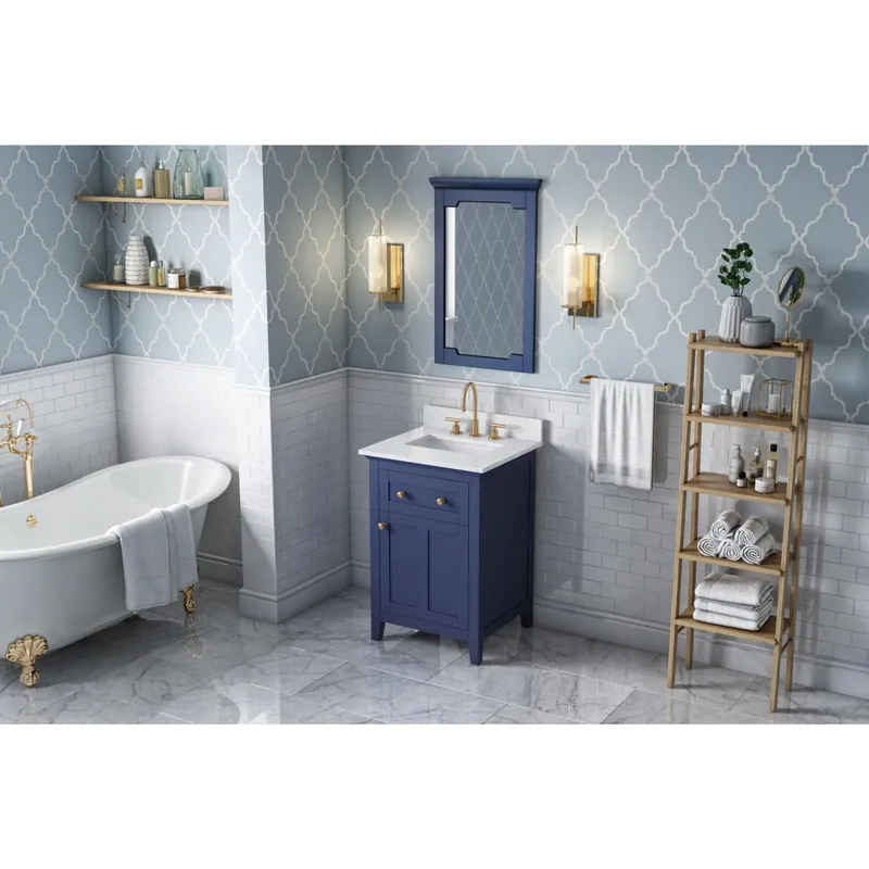 Money Back Guarantee Hardware Resources Jeffrey Alexander 2nd Gen Chatham 22" x 34" Hale Blue Mirror