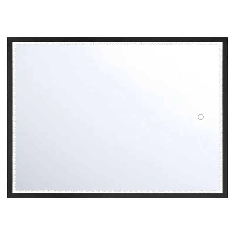 Eurofase Lighting Cerissa 22" x 30" Small Edge-Lit Integrated LED Rectangular Mirror With Black Frame Affordable