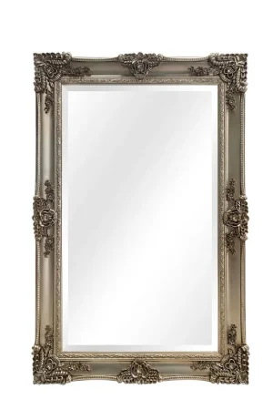 Reduced Price SBC Decor Mayfair Grande 46" x 70" Wall-Mounted Full Length Wood Frame Leaner Dresser Mirror In Champagne Gold Finish