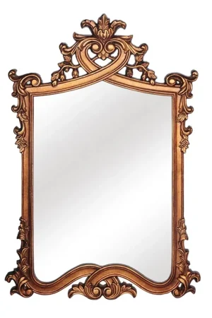 SBC Decor Catherine 33" x 49" Wall-Mounted Light Weight Resin Wall Mirror In Antique Gold Finish Bulk Order