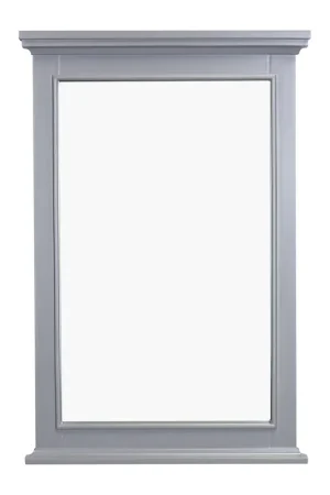 Eviva Elite Stamford 36" x 36" Gray Full Framed Wall-Mounted Bathroom Mirror Premium