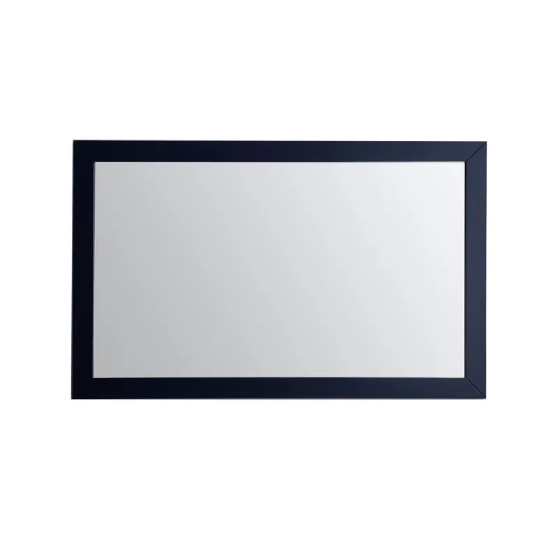 Clearance Eviva Acclaim 60" x 30" Transitional Blue Bathroom Wall-Mounted Mirror
