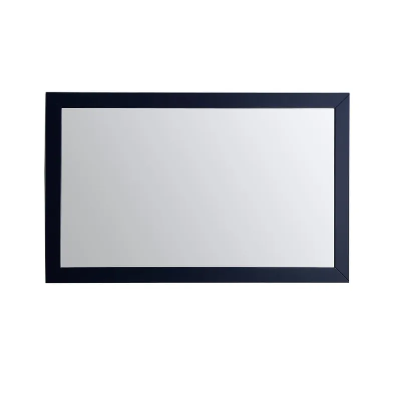 Eviva Acclaim 48" x 30" Transitional Blue Bathroom Wall-Mounted Mirror Handmade
