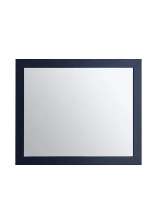 Professional Grade Eviva Acclaim 36" x 30" Transitional Blue Bathroom Wall-Mounted Mirror