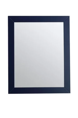 Eviva Acclaim 24" x 30" Transitional Blue Bathroom Wall-Mounted Mirror Warranty Included