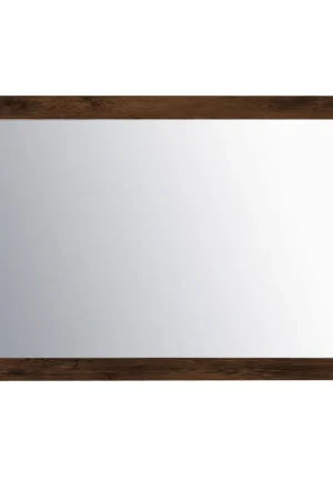 Best Seller Eviva Sun 42" x 30" Rosewood Framed Bathroom Wall-Mounted Mirror