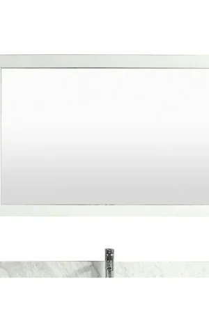 Eviva Aberdeen 48" x 30" White Framed Bathroom Wall-Mounted Mirror Price Drop
