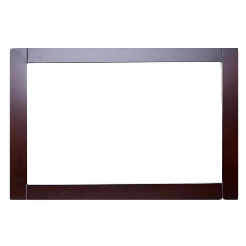 Eviva Aberdeen 36" x 30" Teak Framed Bathroom Wall-Mounted Mirror Popular